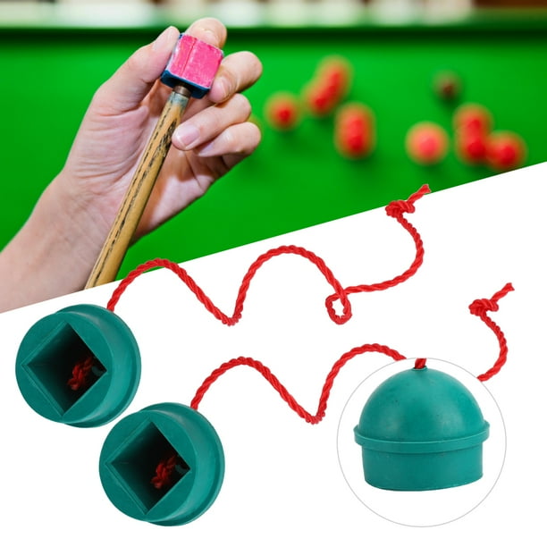 Billiard Chalk Holder Yevenr 4Pcs Rubber Chalk Holder Pool Chalk Holder Lightweight Pool Table Cue Grip Snooker Chalk Cap Green